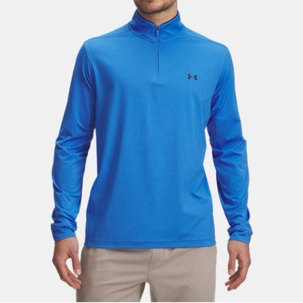 Under Armour Vibrant Blue Performance Pullover UA Men's Drive 1/4 Zip Size‎ M